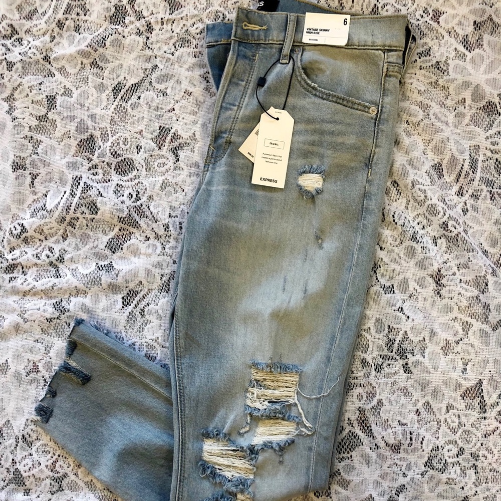 Vintage High Waisted Express Jeans